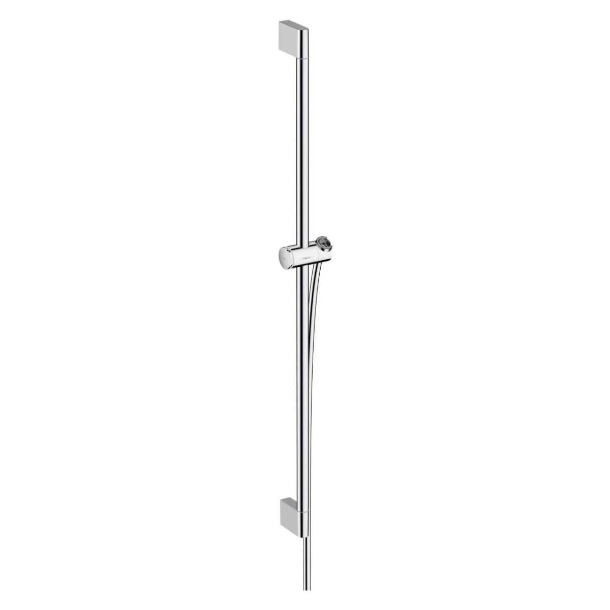 Barre de douche élégante Pulsify S Hansgrohe finition chromée éclatante