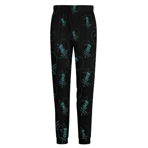 Disc Golf Icon Basket Breathable Mens Pajama Pants Lounge Sleep PJ Bottoms Sleepwear Jogger Pockets4