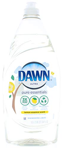 Dawn Ultra Pure Essentials Lemon Essence Scent Dishwashing Liquid Dish Soap 34 Fl