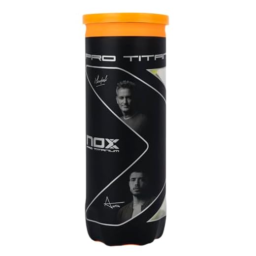 NOX Bote de 3 Pelotas de pádel Pro Titanium