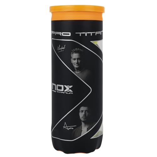 NOX Bote de 3 Pelotas de pádel Pro Titanium