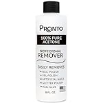 Pronto 100% Acetone Gel Nail Polish Remover - Gel Polish Remover for Nails | Acetone Nail Polish Remover For Nails for Removal of Glue, Gel, Acrylic & Dip | Gel Polish Remover, 8 Fl oz
