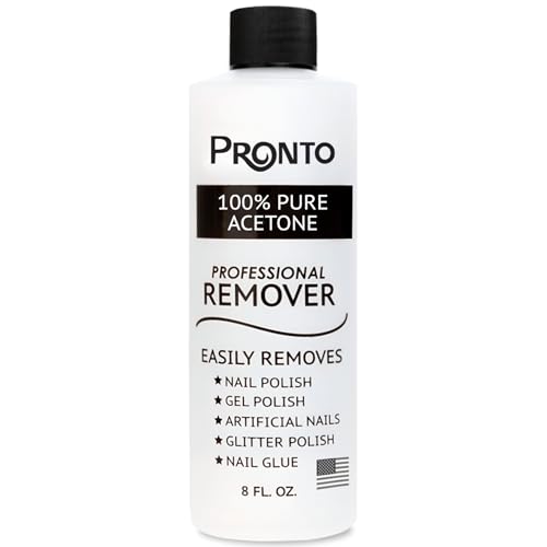 Pronto 100% Acetone Gel Nail Polish Remover - Gel Polish Remover for Nails | Acetone Nail Polish...