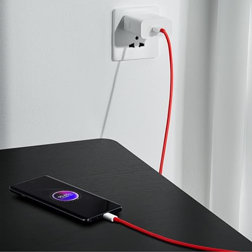 Image of Original Adapter and USB Type C Cable Compatible with Oneplus 12 5G | 12R | PAD | Fold [100W Adapter with USB Type C Cable] with 6 Months Warranty