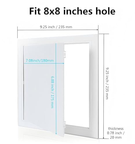 Panneau d'accès rapide 20 cm pour câblage électrique et plafond