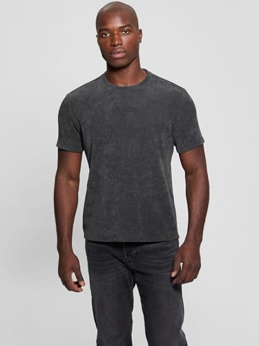 GUESS Men's Eco Short Sleeve Hawkins Rib Crew4