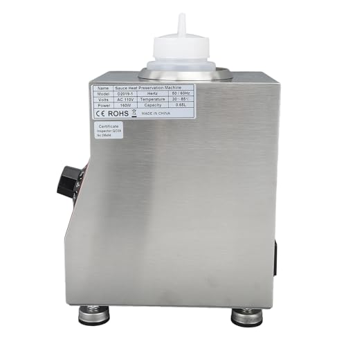 Calentador de salsa Haofy 650ML 160W control de temperatura acero inoxidable miniatura 3