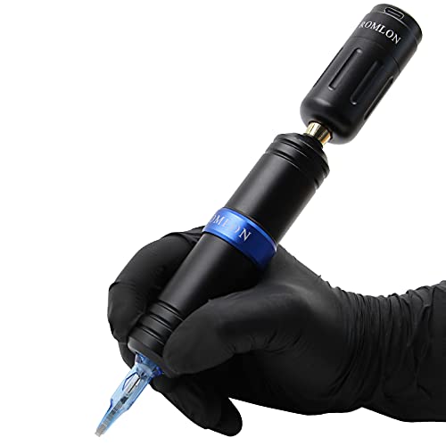 Romlon Wireless Tattoo Kit - Tattoo Pen Machine Kit Wireless Rotary Tattoo Machine 2Pcs 1200Mah Tattoo Battery 40Pcs Tattoo Cartridge Needles Tattoo Grip Tape For Beginners Tattoo Artists #TOP1