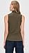 Vince Womens Sleeveless Turtleneck, H Cypress, Medium