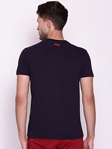 Image of Fila Men's Solid Regular Fit T-Shirt