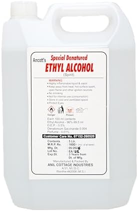 Ancott Special Denatured Ethyl Alcohol 96% Pure Home Medical Surgical ...