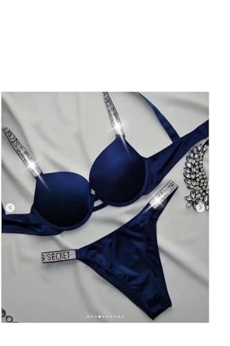 Image of Women Girl's Plain Cotton Padded Push-up Wireless Underwired Sports Non Padded Regular V Secret Everyday Wear Stylish Wired Non-Wired Full Coverage T-Shirt Solid Bra Underwear Lingerie Set