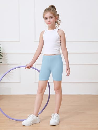 Ruisita 10 Pack Girls Bike Shorts - Toddler to Teens, Multicolor