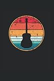 Guitarra acústica retro Guitarrista: Cuaderno | Cuadriculado | A cuadros (6 'x9' (15,24 x 22,86 cm)), 120 páginas, papel crema, cubierta mate