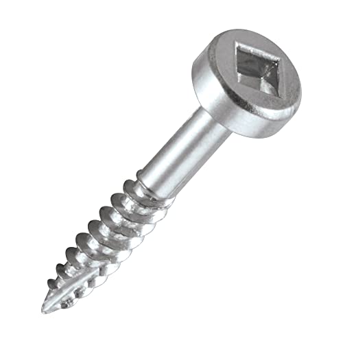 Trend Pocket Hole Screws for Hardwoods, 1 Inch Long, Pack of 500, Fine Self-Cutting Threaded Square Drive Screws, PH/6X25/500