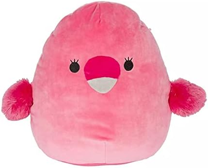 Squishmallows Official Kellytoy Plush 8 Inch Squishy Soft Plush Toy Animals (Cookie Flamingo (Solid Pink))