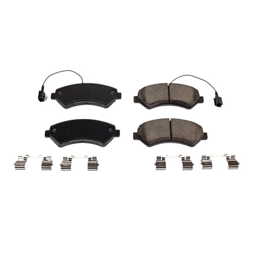 Image of PowerStop Front Brake Pads for Ram ProMaster 1500 2014-25 |ProMaster 2500 2014-25 |ProMaster 3500 2014-25 |ProMaster EV 2024-25 - Z17 Ceramic Brake Pads with Installation Hardware, 17-1540