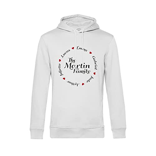 Sweat à capuche personnalisé Family Hearts pour votre prochaine réunion de famille
