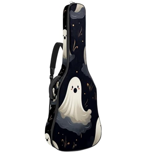Housse de guitare acoustique Halloween Boo résistant à l'eau protégeant votre instrument