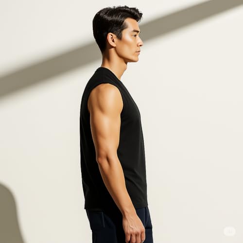 Image of FN3 Cotton Blend Printed and Solid Vest for Men || Men's Printed Tank Top Regular fit