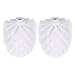 2Pcs Toilet Brush Replacement Head Cleaning Tool, Suitable for Brush rods with a Diameter of 12mm, White