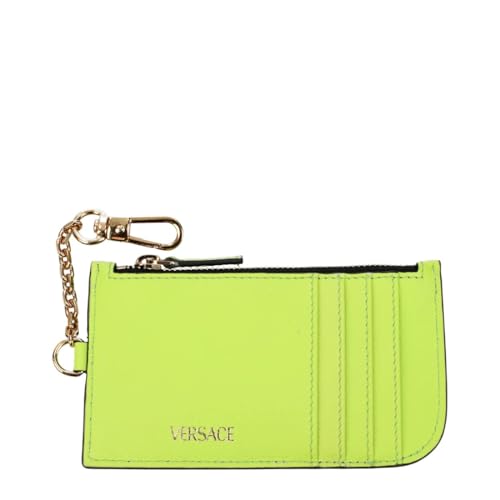 Versace Medusa Women's Green Leather Credit Card Holder Wallet2