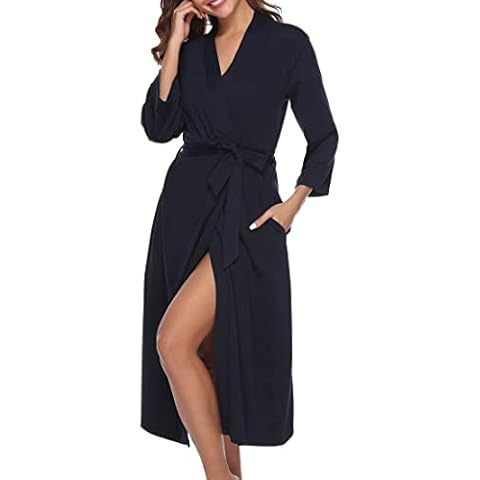 iClosam Albornoz de Algodón Largo para Mujer Cover