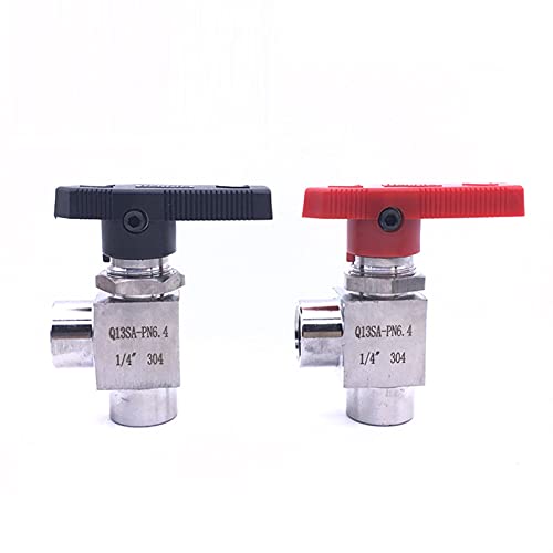 Vanne à bille angle droit 1/4 inox 304 pour haute pression - 3