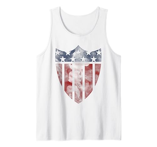 Mickey Mouse Americana Shield débardeur vintage coton homme sans manches