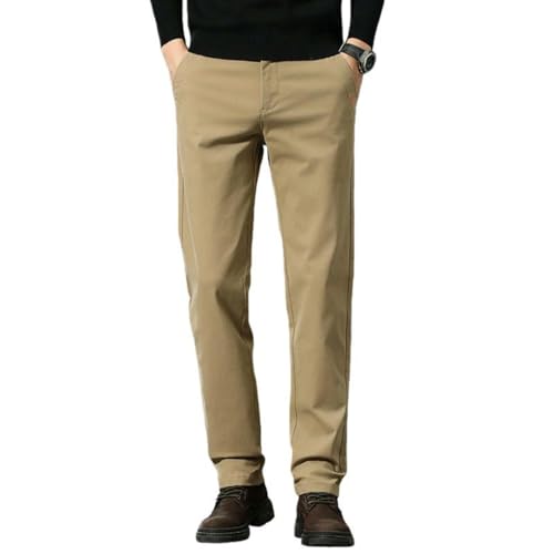 Pantalon élastique homme coupe droite décontractée pour le bureau