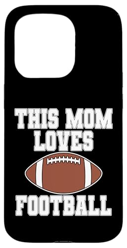 This Mom Loves Football �V���c ? Game Day Sports Mom T�V���c �X�}�z�P�[�X iPhone 15 Pro �p
