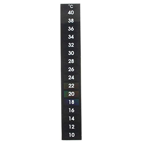 WnewTools Termometro Adesivo A Cristalli Liquidi Per Birra E Vino - Misura Da 10 A 40 Gradi, Nero/Verde