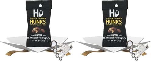 Hu Chocolate Bar Dark Cashew Hunks (1 OZ.) Bundle with Measuring Spoon for Snack Portioning and Organized Storage — Gift Set (2 Items) (Pack of 2) image 3