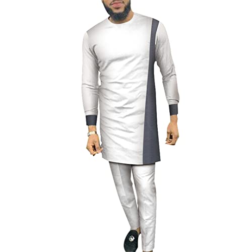 Ensemble Bazin Riche pour homme avec chemise longue et pantalon du 20 au 4XL