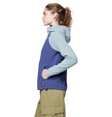 Mountain Hardwear Women's Summit Grid Half Zip Hoody, Lapis Dusk, Ice Shadow, X-Small by Mountain Hardwear - Image 3