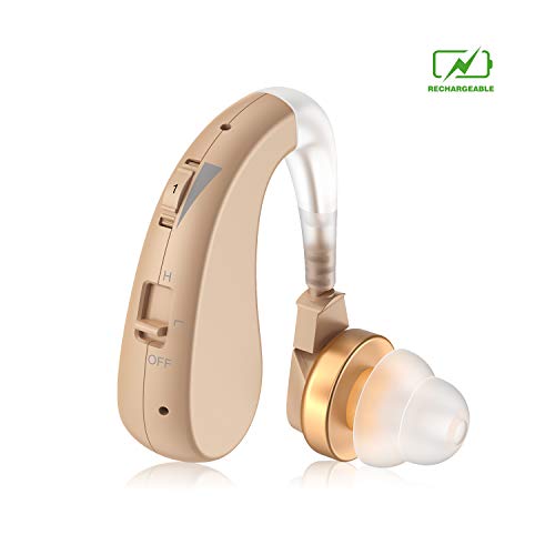 Digital Rechargeable Hearing Amplifier, Personal Hearing Aids for Adults and Seniors Fit Both