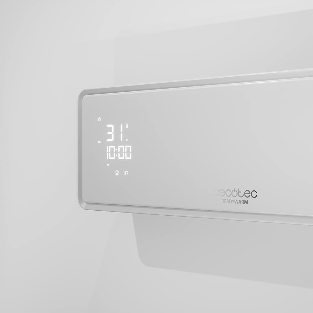 Cecotec Stufa in ceramica da parete Ready Warm 5300 Power Box Ceramic. Display LED. 2000 W. Telecomando a distanza. 3 modalità. Timer 24 h. Oscillazione. IP22.