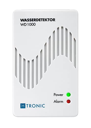 WD 1000 Wasserdetektor (Wassermelder, Wasseralarm, Wasserwächter) mit externem Wassersensor gegen Wasserschäden