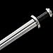 Fidestisan 36inch Handmade Medieval Knight Real Viking Arming Sword Riveted Single-Handed Full Tang Hand and A Half with Black Scabbard/Sheath Traditional