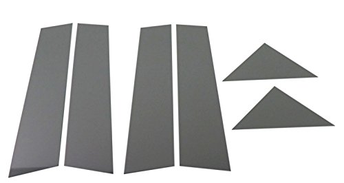 BRIGHTZ クライスラー 300C 超鏡面ブラックメッキピラーパネルカバー 6PC バイザー無し用 【 PIL-BLA-002 】 5195