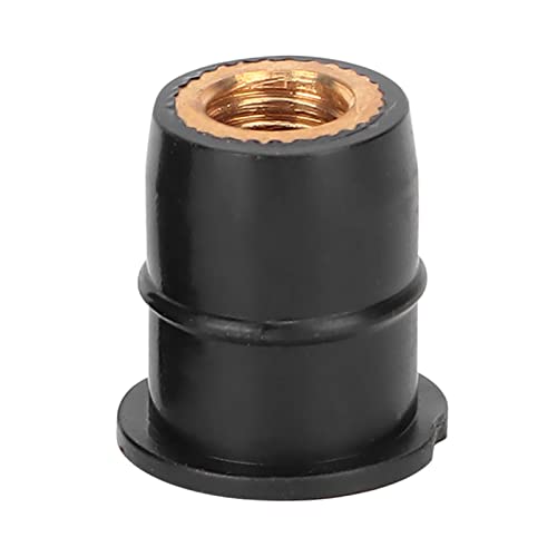 Motorradzubehör Gummimutter (Gummiblindmutter) M6 Einsetzen Well Nuts, Expansion Nuts 10PCS Well Nuts M6x0.8mm Rubber Captive Brass for Motorrad ATV Windshield Body