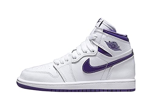 Jordan Preschool Air Jordan 1 Retro High PS CU0449 151 Court Purple - Size 1Y