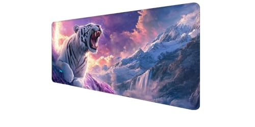 Tapis de souris grand format tigre tapis souris 900x500 pour ordinateur portable et PC gamer