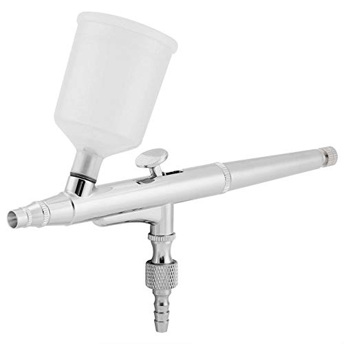 Airbrush System Kit Multifunktions DualA ction Airbrush Kit Nadel Große Kapazität Tasse Spritzpistole Malen Kunst Werkzeuge für Nail Art Beauty Kuchen verzieren Tattoo(0.2mm)