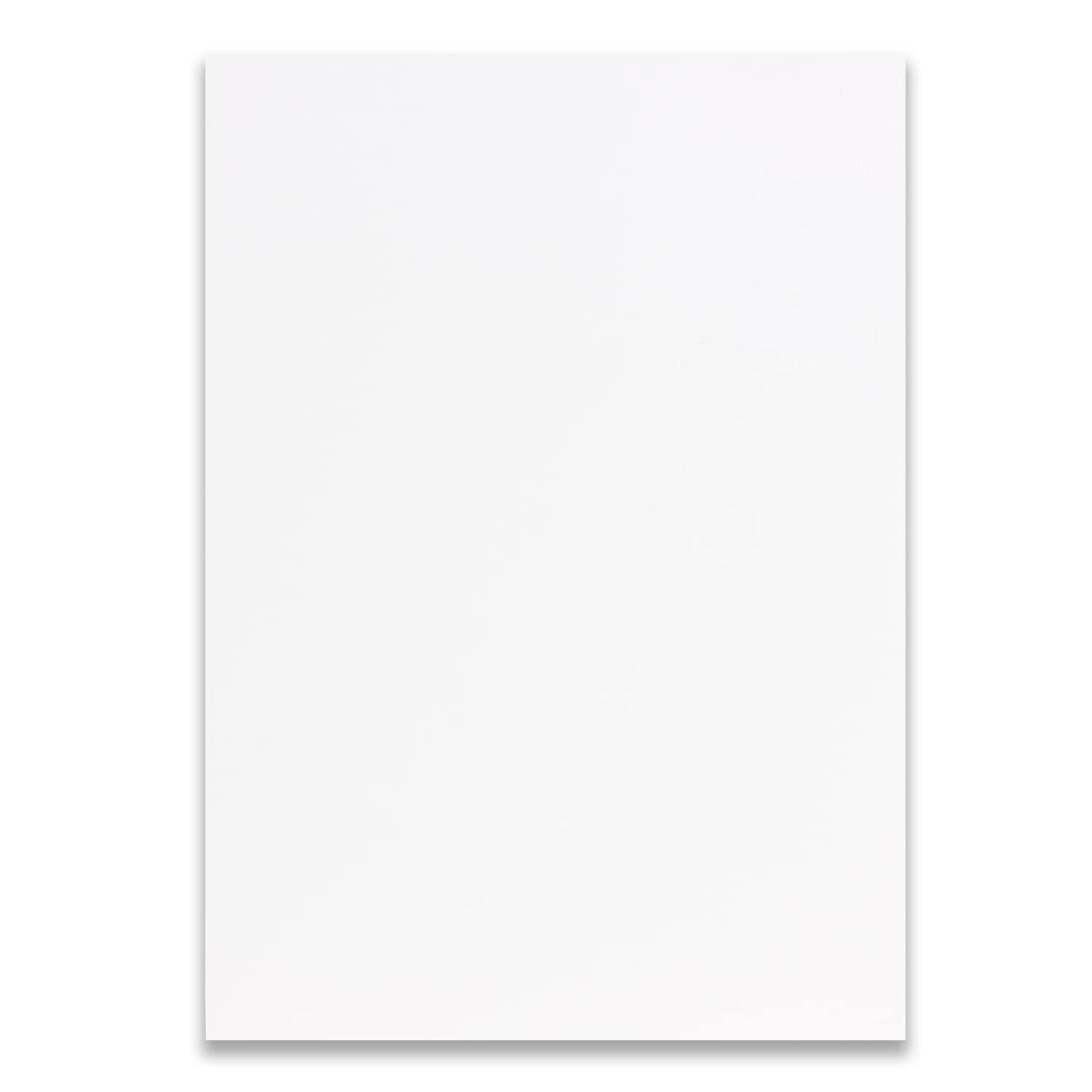 40 pieces DIN A5 cardboard with linen structure, Color: white, 14.8 x 21 cm, 190 grams per m², Folds to DIN A6 - Image 2