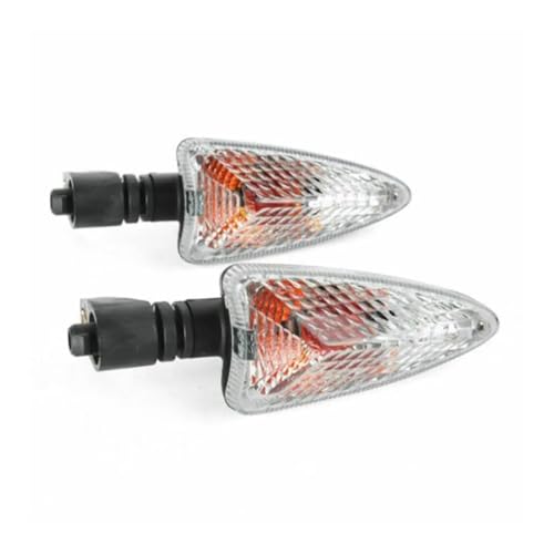 Fuicotto Indikatoren Motorrad Kompatibel Mit Aprilia Für SL750 Shiver SMV 750 1200 Dorsoduro RS4 125 RSV 4R NA 850GT Motorrad-Blinker Lichtlampe(Klar)