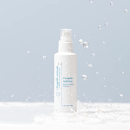 Facial Mist Spray Toner For Hydrating, Soothing & Cooling, Oxygenceuticals Cryogenic Activator, Naturally Derived Deep Sea Water Infused With Pure Oxygen & Minerals, All Skin Types, 5Oz #TOP2