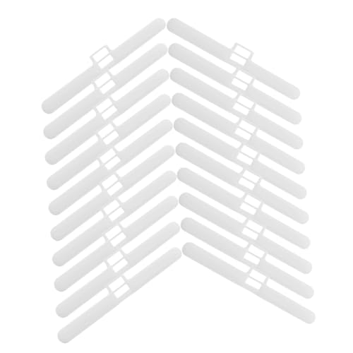 NULYLU 20pcs Double Hole Hangers for Vertical Blinds Curtains Blind Repair Parts