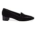 Ros Hommerson Women's Honey Slip On Cushioned Casual Shoe, Black Suede/Patent 12 US Wide (D)