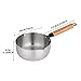 Yukihira Saucepan,Yukihira Pot, 1.7 Quart Stainless Steel Saucepan Pan Japanese Milk Pot with Wood Handle